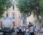 Scène de la Fusillade avec les renforts de Police devant la Banque
